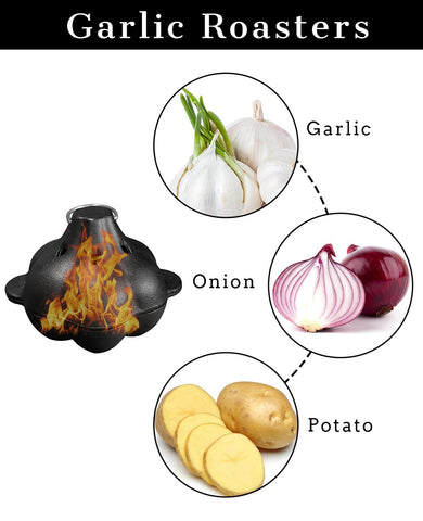 Pinra Olla con diseño de ajo para platos aromáticos.