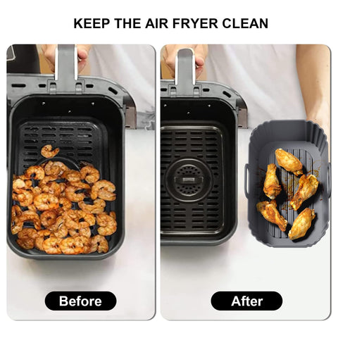 PINTAUR liner para freidora Chefman, fácil de limpiar y recoge grasa.