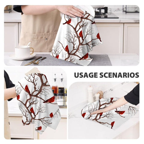 Toallas regalo Pintukee Cardinal, perfecto detalle para mujeres amantes de la cocina.
