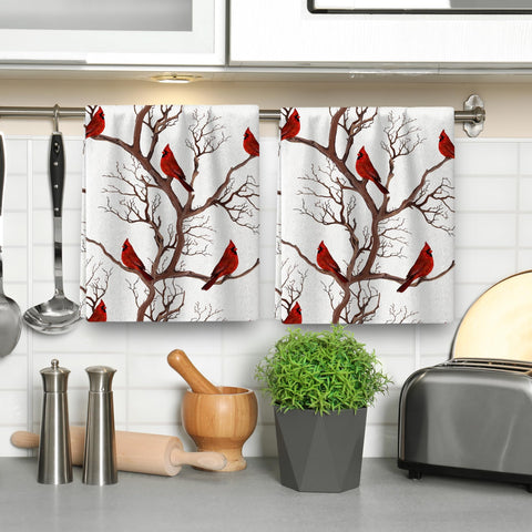 Toallas de uso versátil Pintukee Cardinal para cocina, baño o bar.