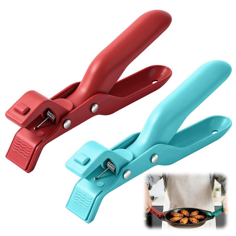 Pinzas para platos calientes, foco agarre-plato-caliente, agarre firme para manipular platos sin quemarte