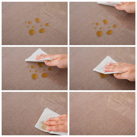 Pioggia facil-limpieza: se limpia con paño húmedo para una mesa más rápida.