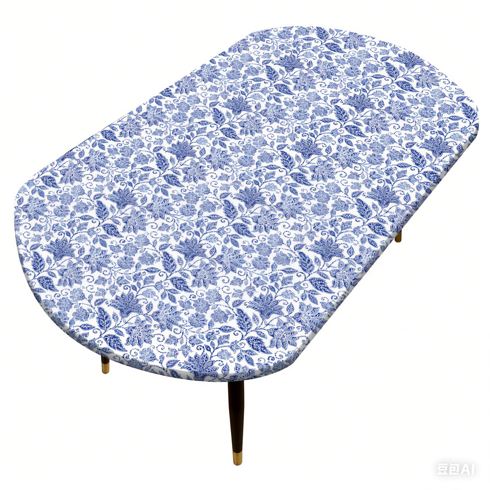Pioggia funda ovalada de vinilo elastico protege la mesa y facilita la limpieza.
