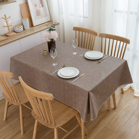 Pioggia mantel con forro de franela, base antideslizante para comidas sin deslizamientos.