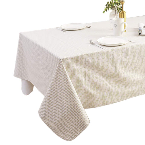 Pioggia mantel vinilo anti-mancha, ideal para cenas y fiestas.
