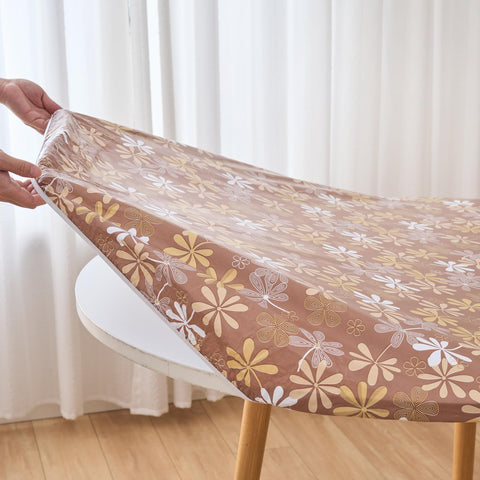 Mantel Pioggia de vinilo redondo ideal para eventos al aire libre.
