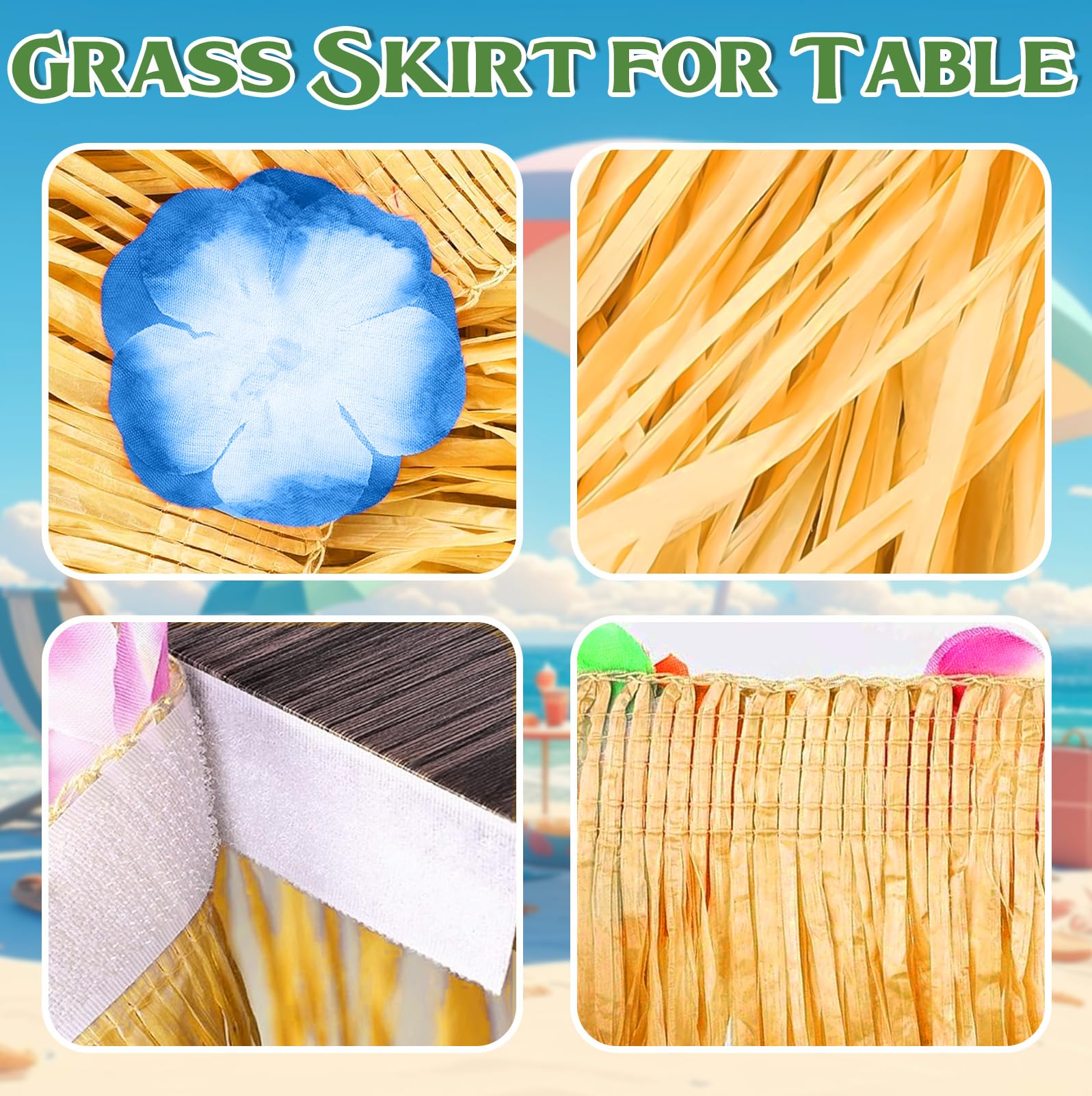 Material poliéster resistente al agua, ligero y reutilizable para decoraciones duraderas.