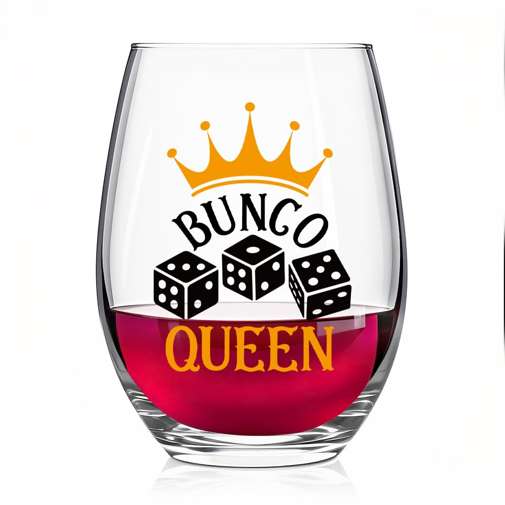 Vaso de vino Pishovi Reina Bunco, regalo ideal para noches de juego