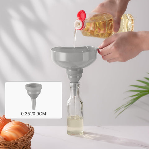 Embudo Pisol para líquidos del hogar, vertido limpio y controlado.