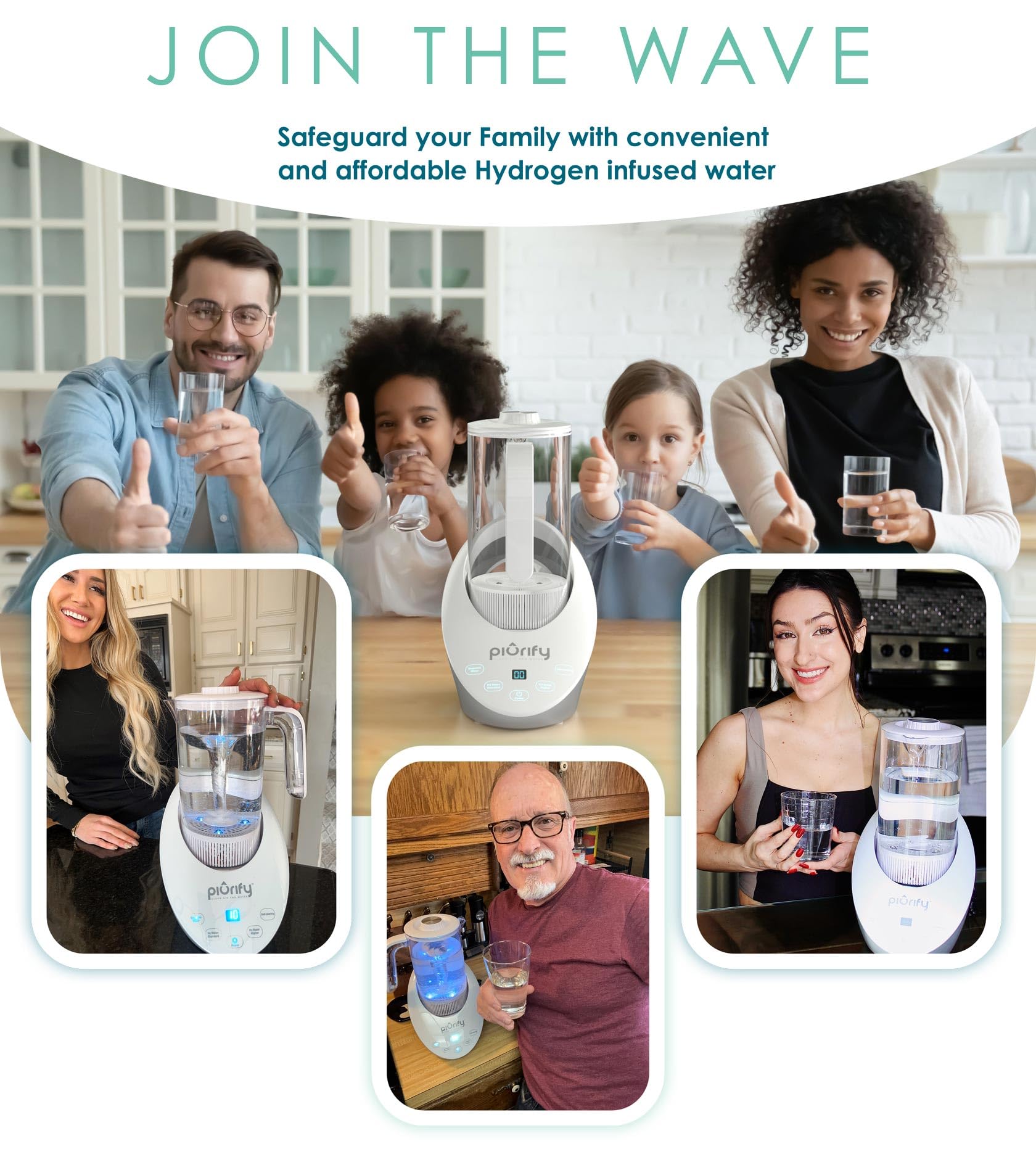 Piurify mejora el agua existente sin reemplazar filtros con facilidad.