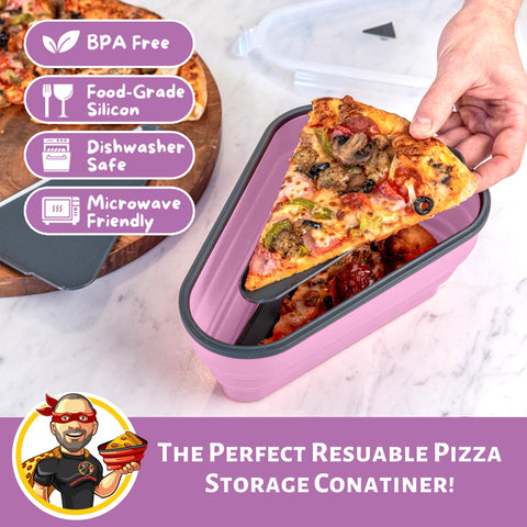 PIZZA PACK bandejas para pizza aptas microondas para recalentar porciones