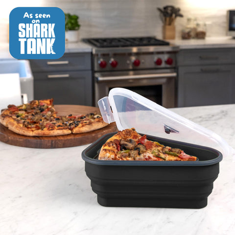 PIZZA PACK: bandejas que también funcionan como platos para recalentar porciones individuales.