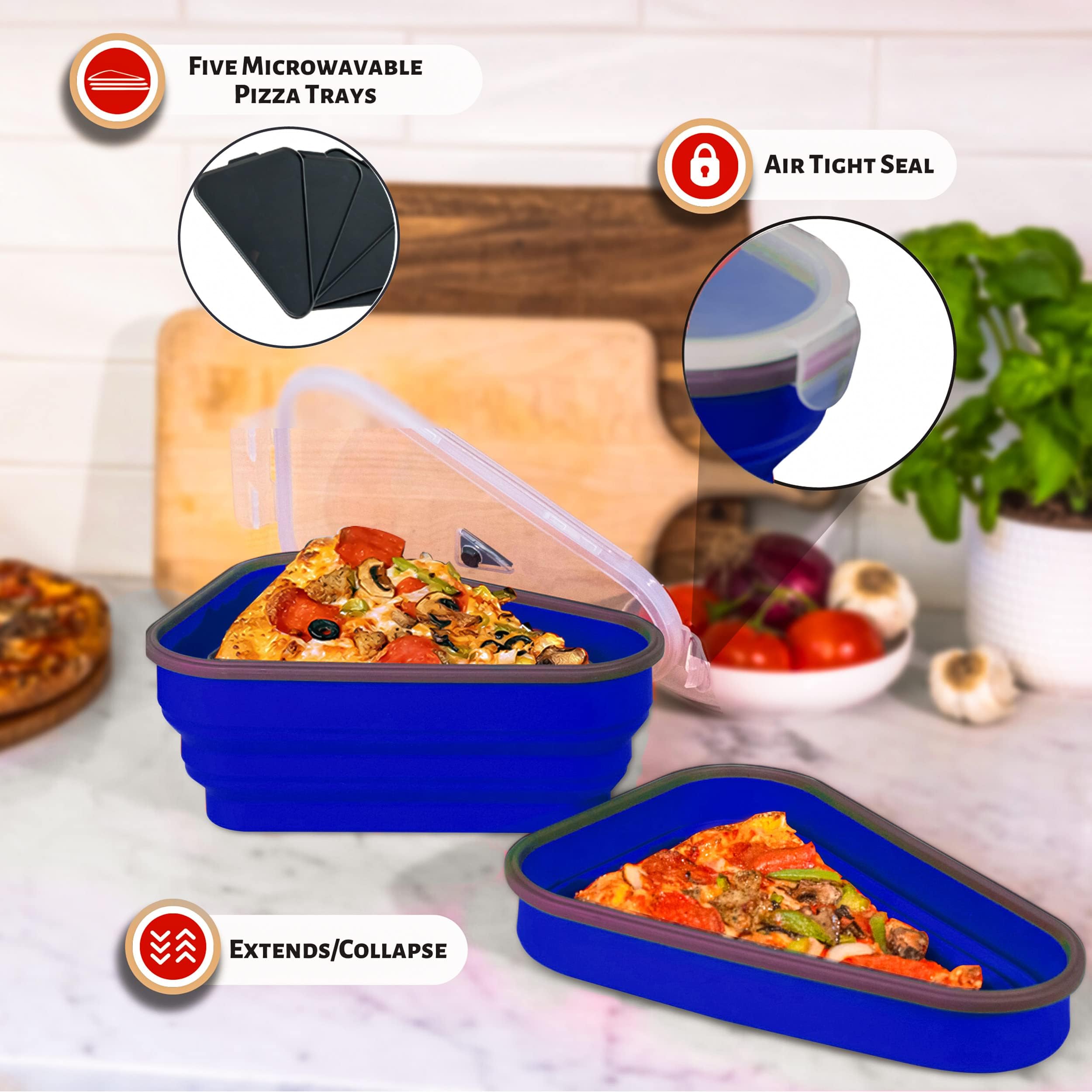 PIZZA PACK: Silicona libre de BPA, segura y antiadherente.