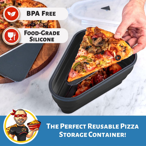 PIZZA PACK: tapa hermética con sellado para conservar la frescura de la pizza.