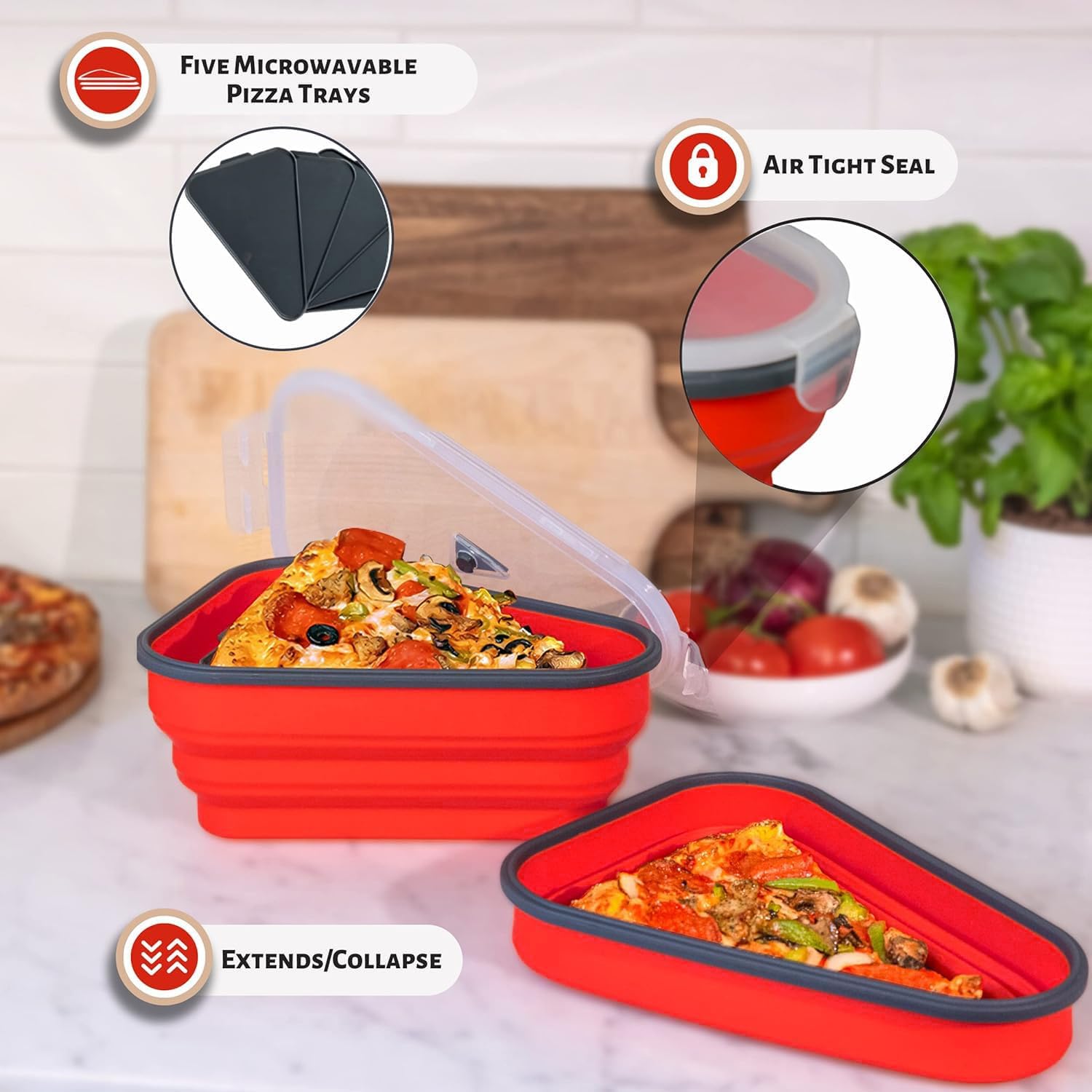 PIZZA PACK sin BPA para seguridad alimentaria