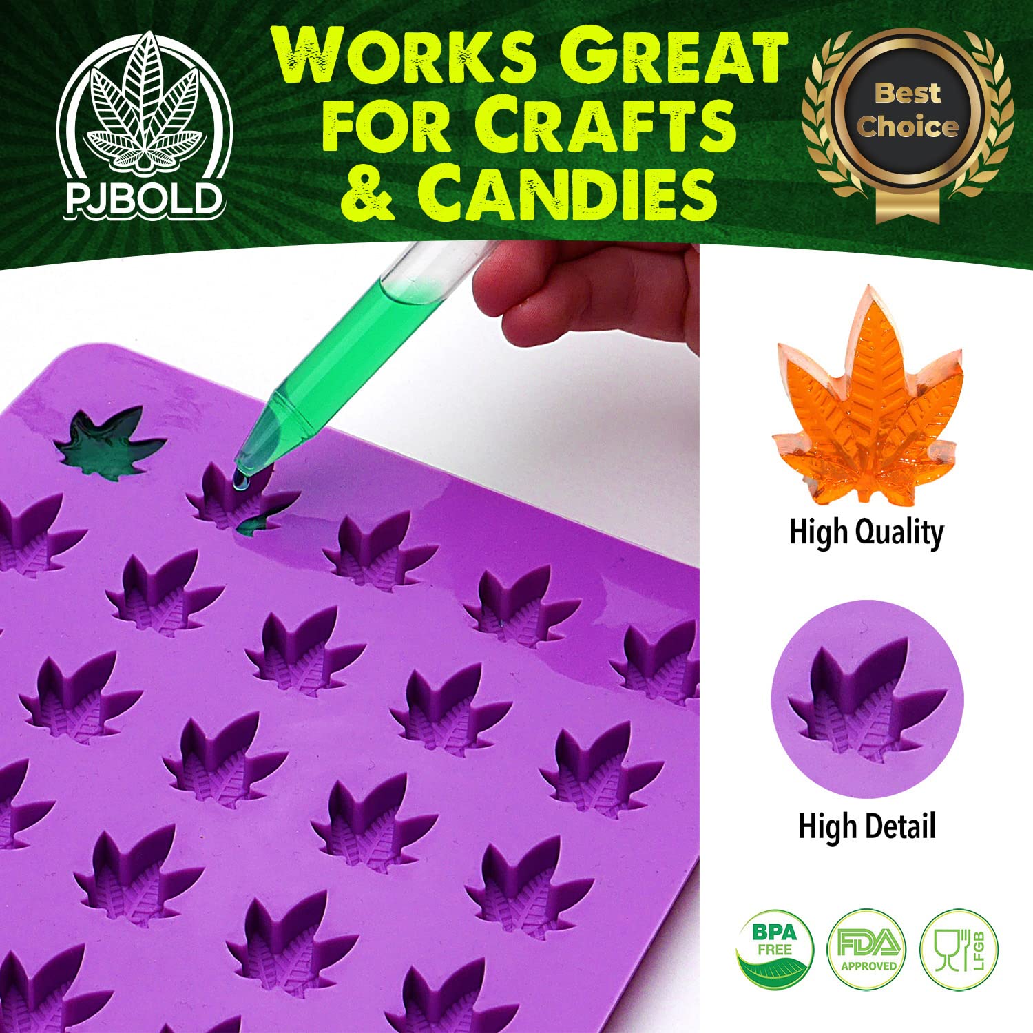 PJ Bold molde de silicona apto para horno y lavavajillas, limpieza sencilla