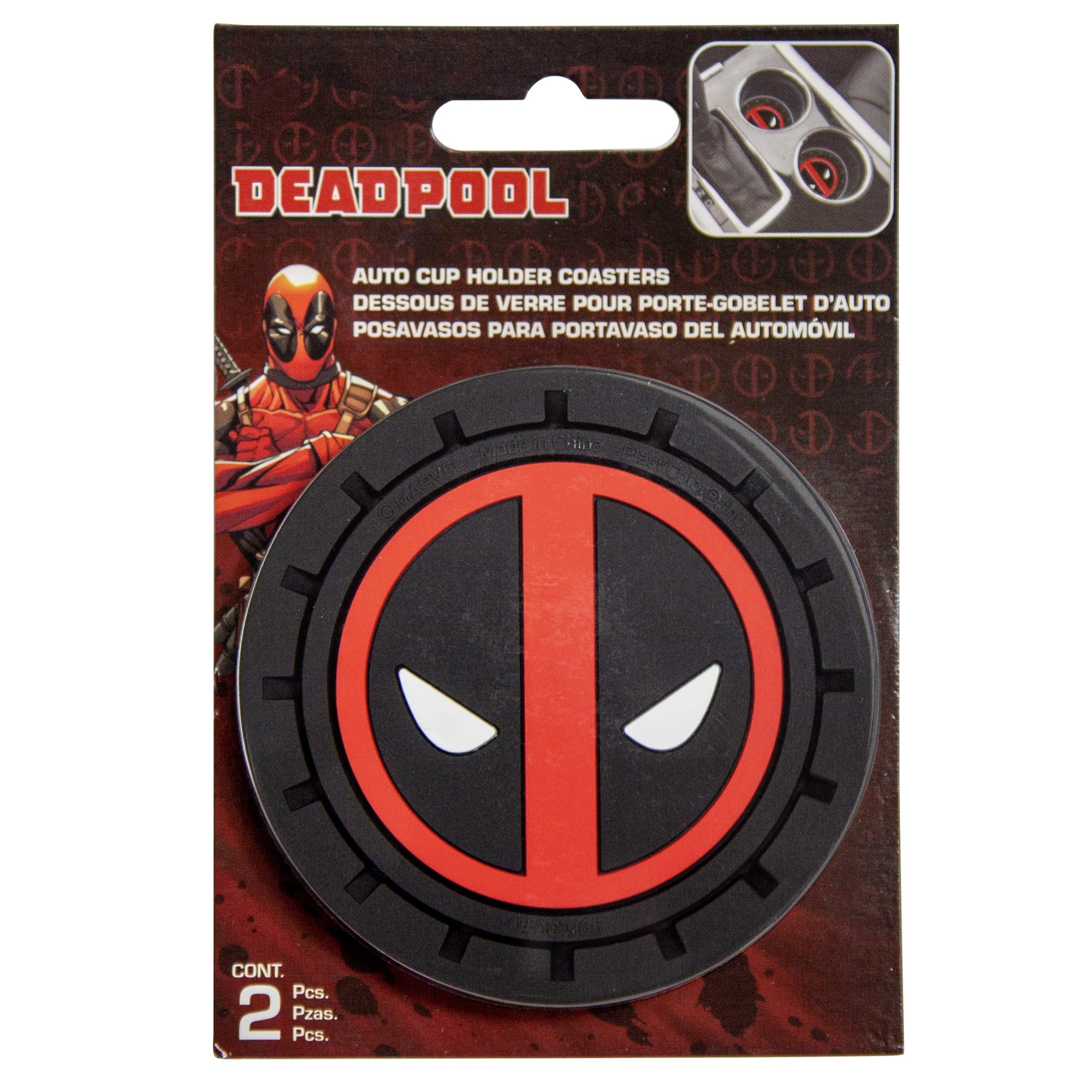 Plasticolor Deadpool diseño licenciado para vehículo, añade estilo y durabilidad.