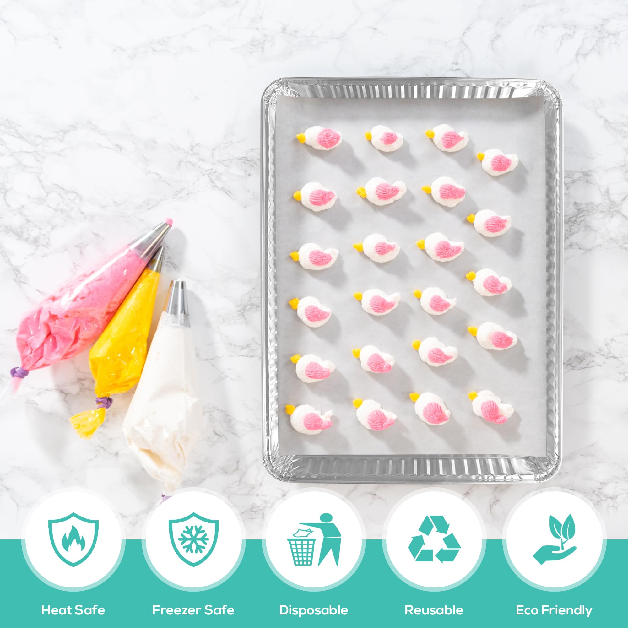 PLASTICPRO bandejas de aluminio resistentes para cocina y catering