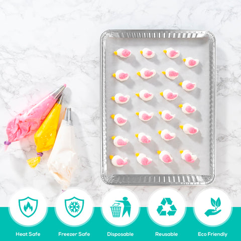 PLASTICPRO bandejas de aluminio resistentes para cocina y catering