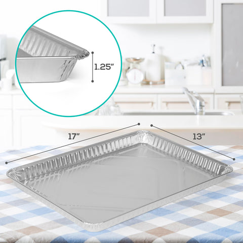 PLASTICPRO bandeja para hornear 13x17, alta resistencia para recetas caseras