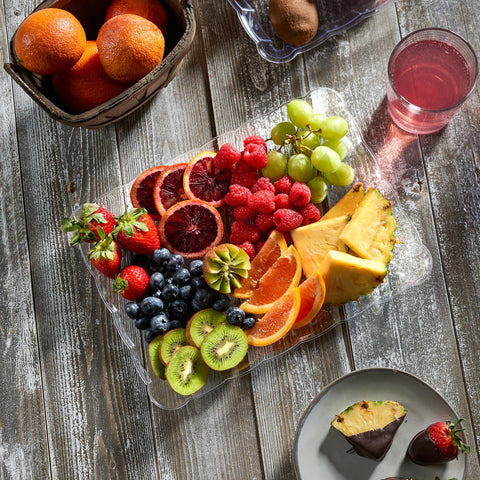 Plasticpro libre de BPA, ideal para servir snacks al aire libre.