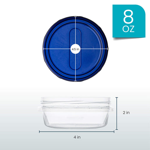 PLASTICPRO contenedor deli apilable 8oz, ahorro espacio en la cocina.