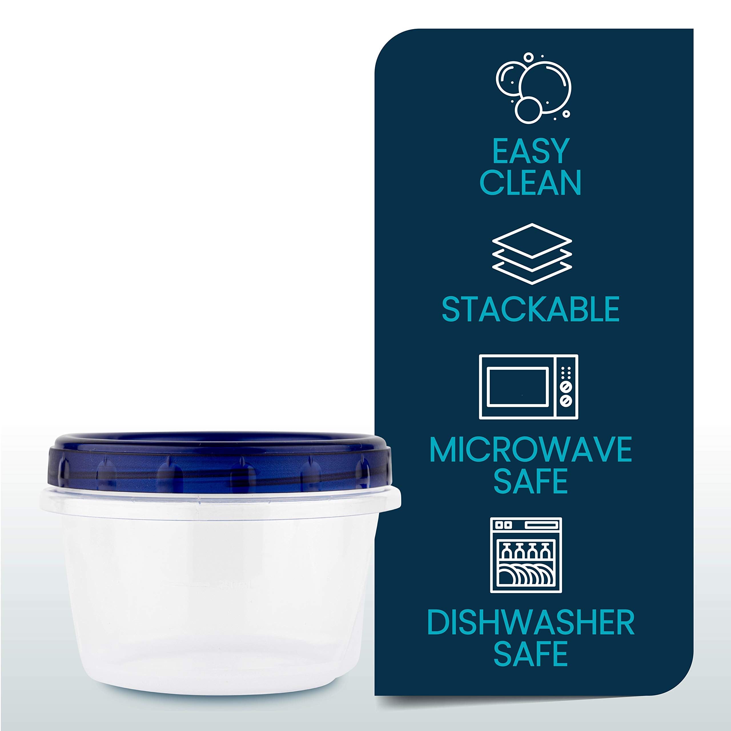 PLASTICPRO contenedor apto microondas para calentar comidas