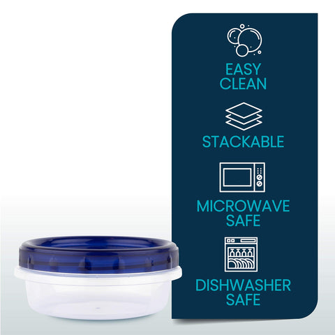 PLASTICPRO contenedor deli 8oz para congelación, uso de porciones prácticas.