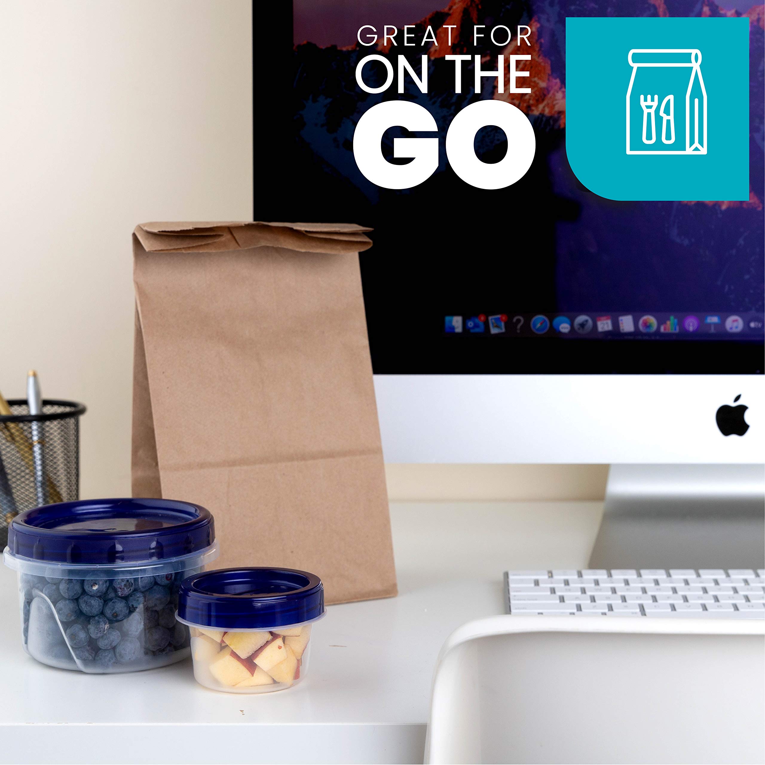 PLASTICPRO contenedor lavable apto lavavajillas para limpieza fácil