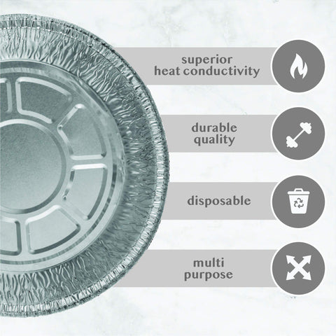 PLASTICPRO lote 20 moldes de aluminio 6 pulgadas para uso diario.