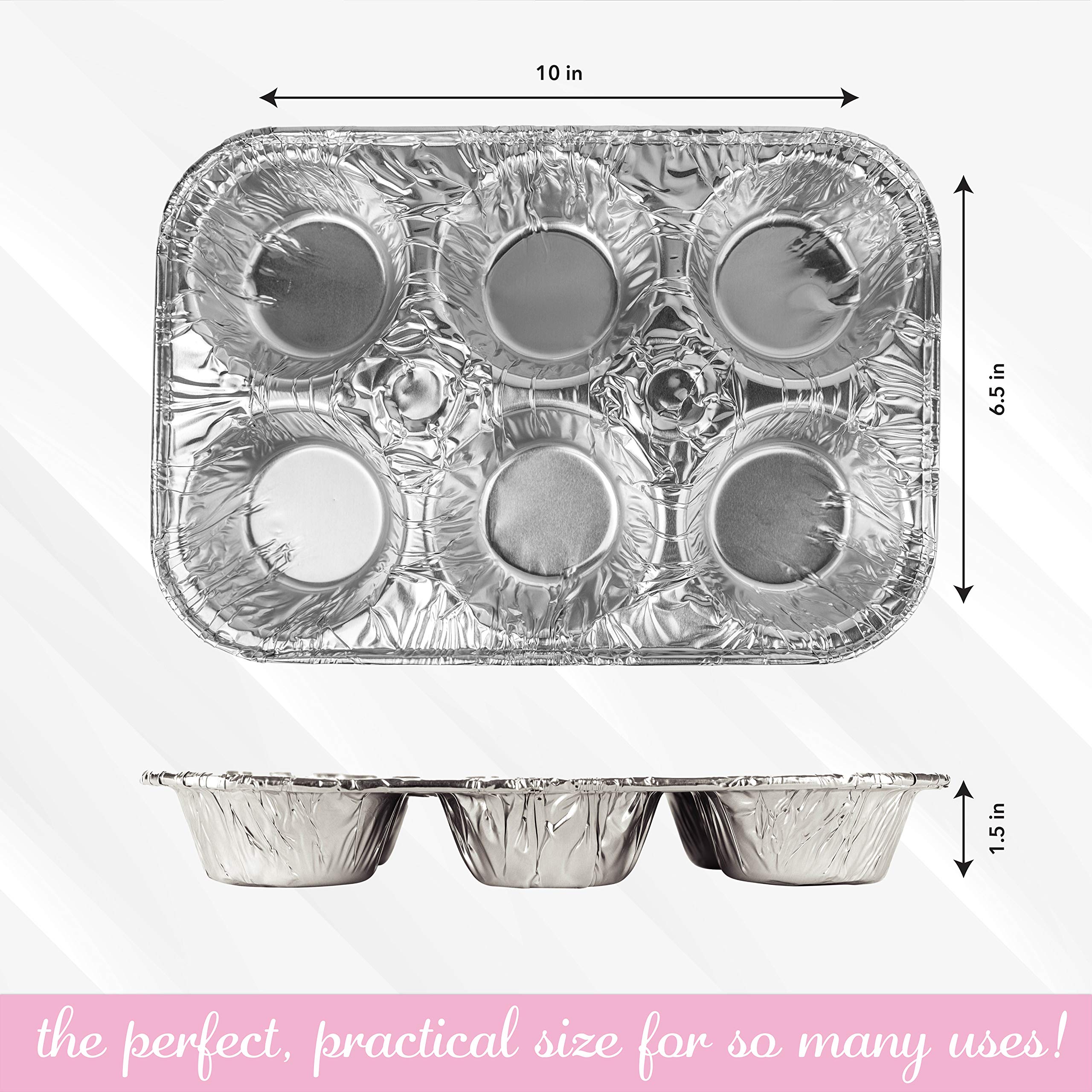 PLASTICPRO moldes de aluminio reutilizables para hornear, opción sostenible.