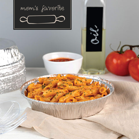 PLASTICPRO pan aluminio apto para congelar, perfecto para porciones.