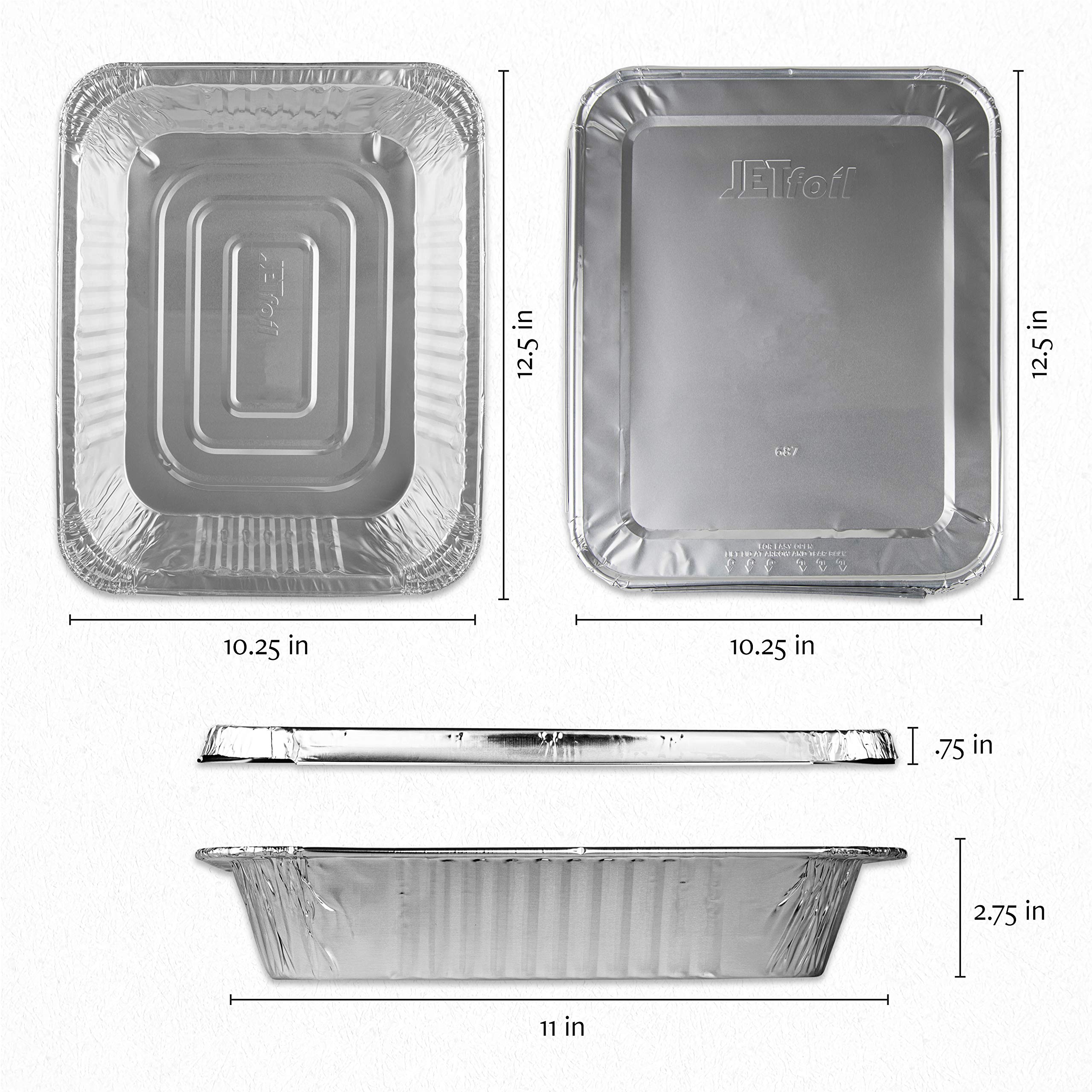 PLASTICPRO tapas de aluminio con cierre hermético, mantienen la comida fresca para entrega.