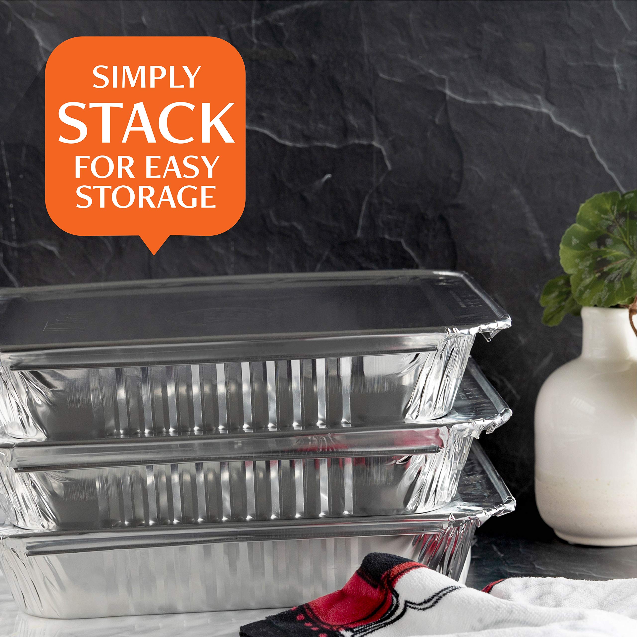 PLASTICPRO uso para catering: bandejas 9x13 listas para preparar, almacenar y entregar.