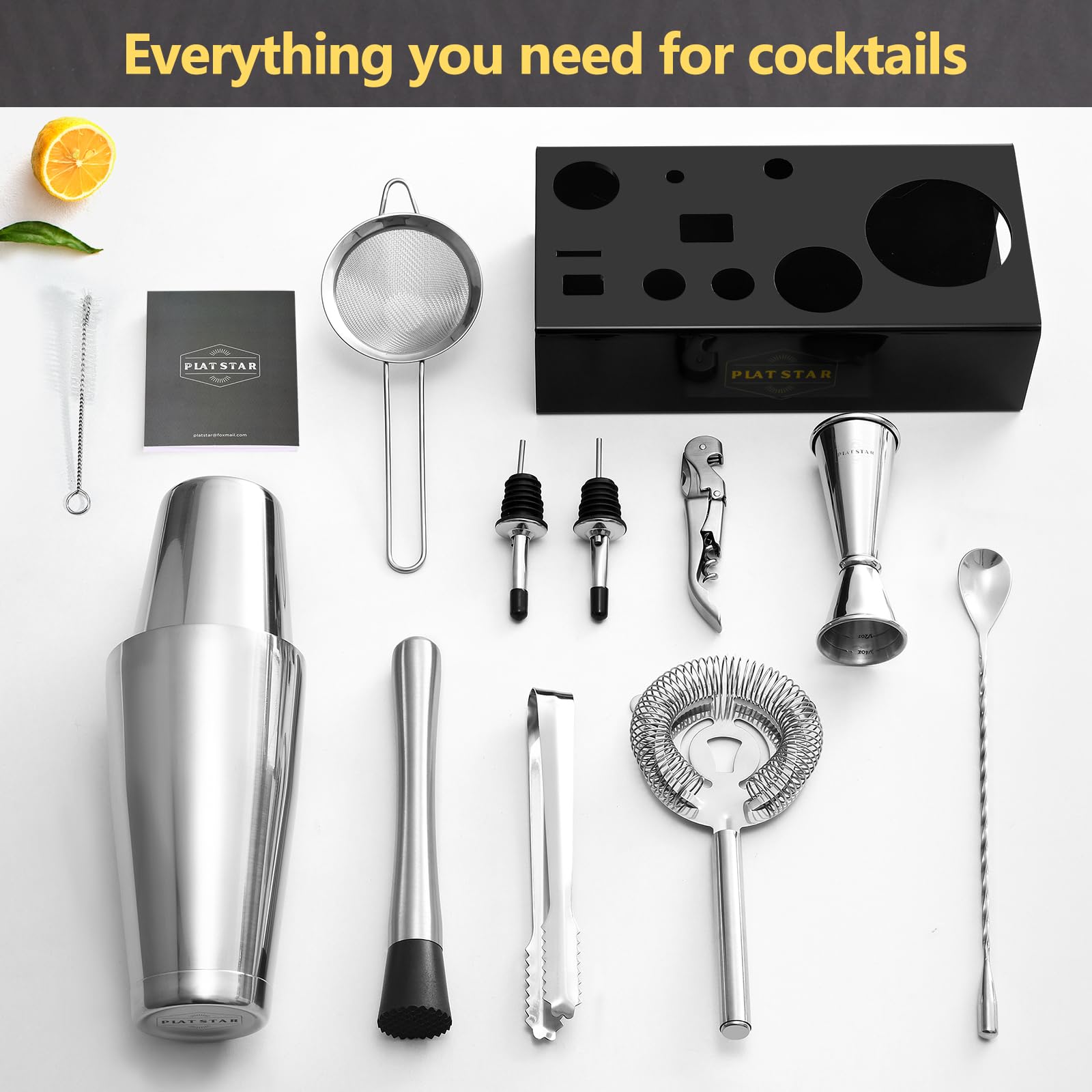 Plat Star Jigger doble 1oz-2oz para medir con precisión.