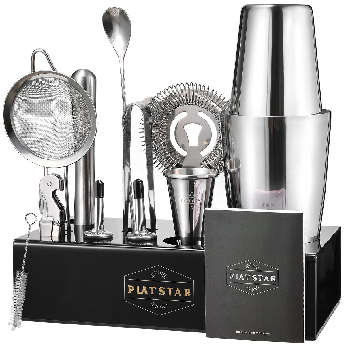 Plat Star Kit de Mixología: set-bar completo para casa, ideal para cócteles.