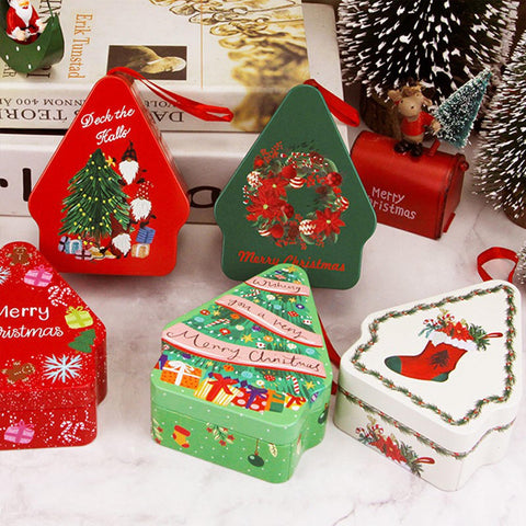 Plcnn caja decorativa de navidad para mesa de fiesta