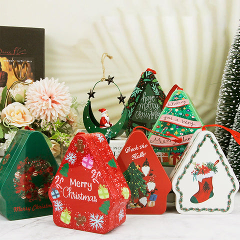Plcnn lata regalo navideño, diseños brillantes y duraderos