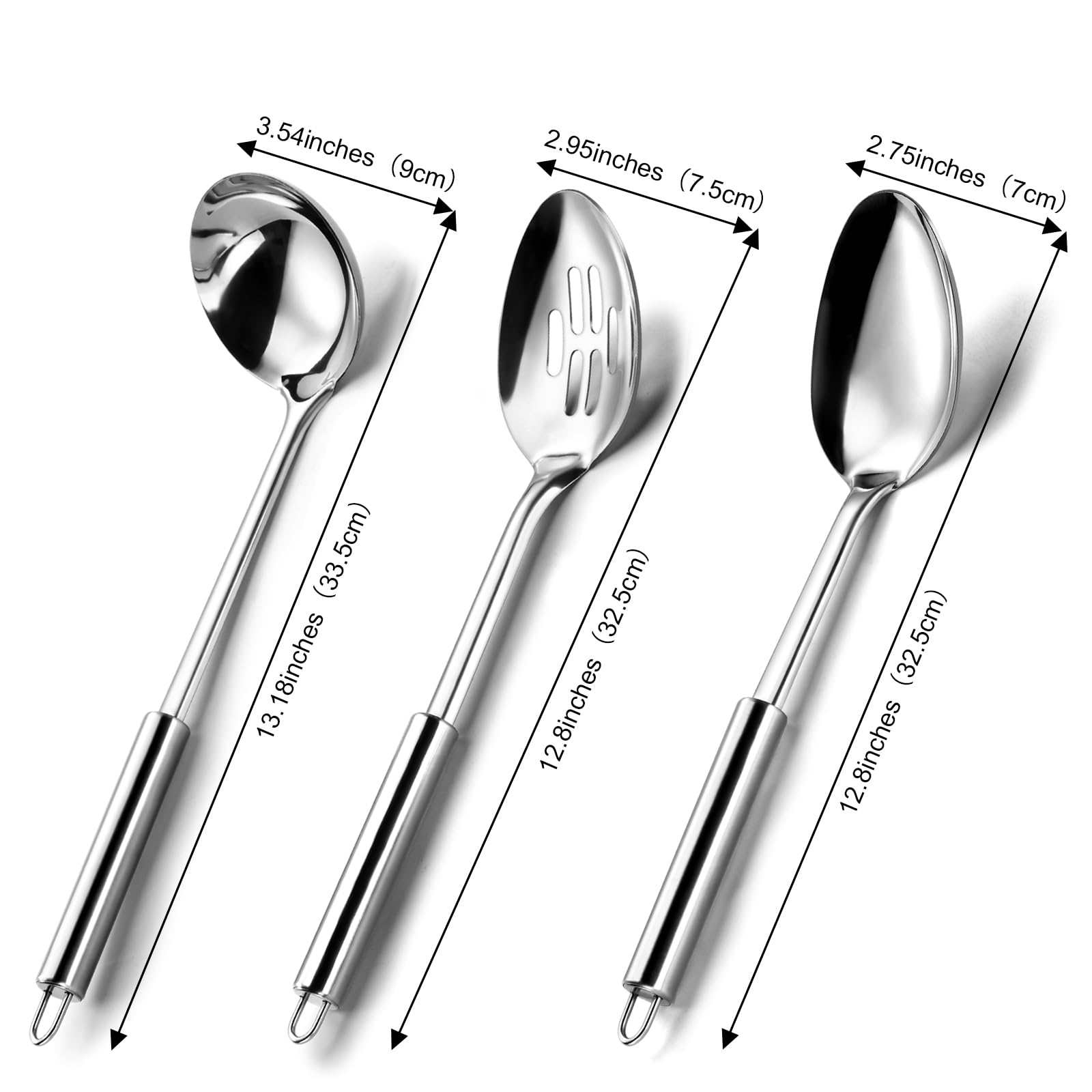 Pleafind cuchara para servir, diseño ergonómico para agarre cómodo.