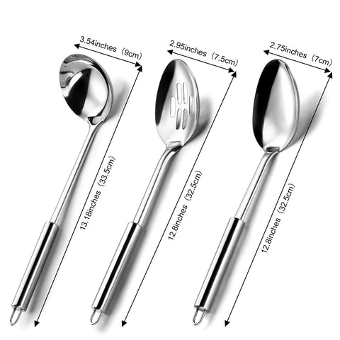Pleafind cuchara para servir, diseño ergonómico para agarre cómodo.