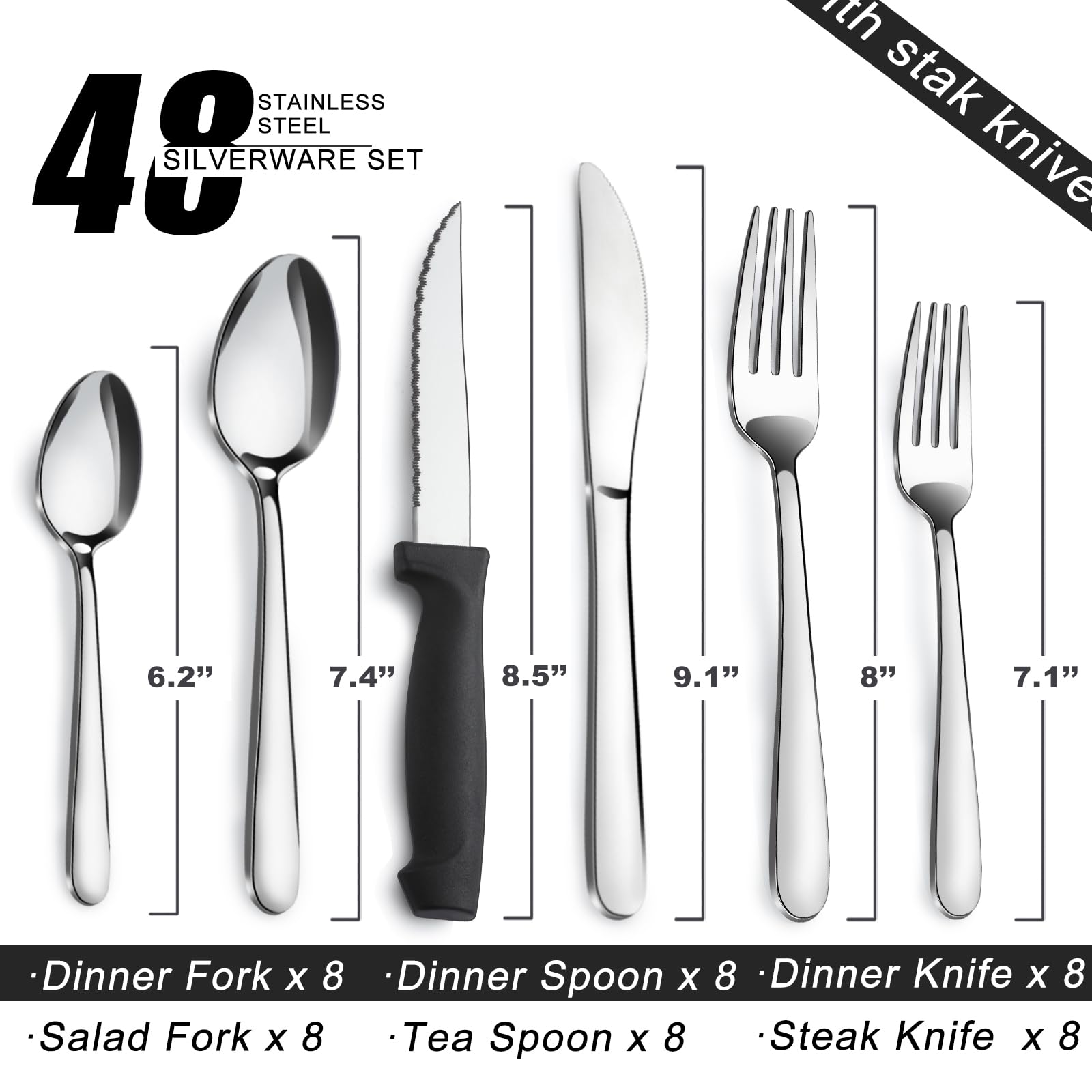 Pleafind cuchillos para carne, afilados y duraderos.