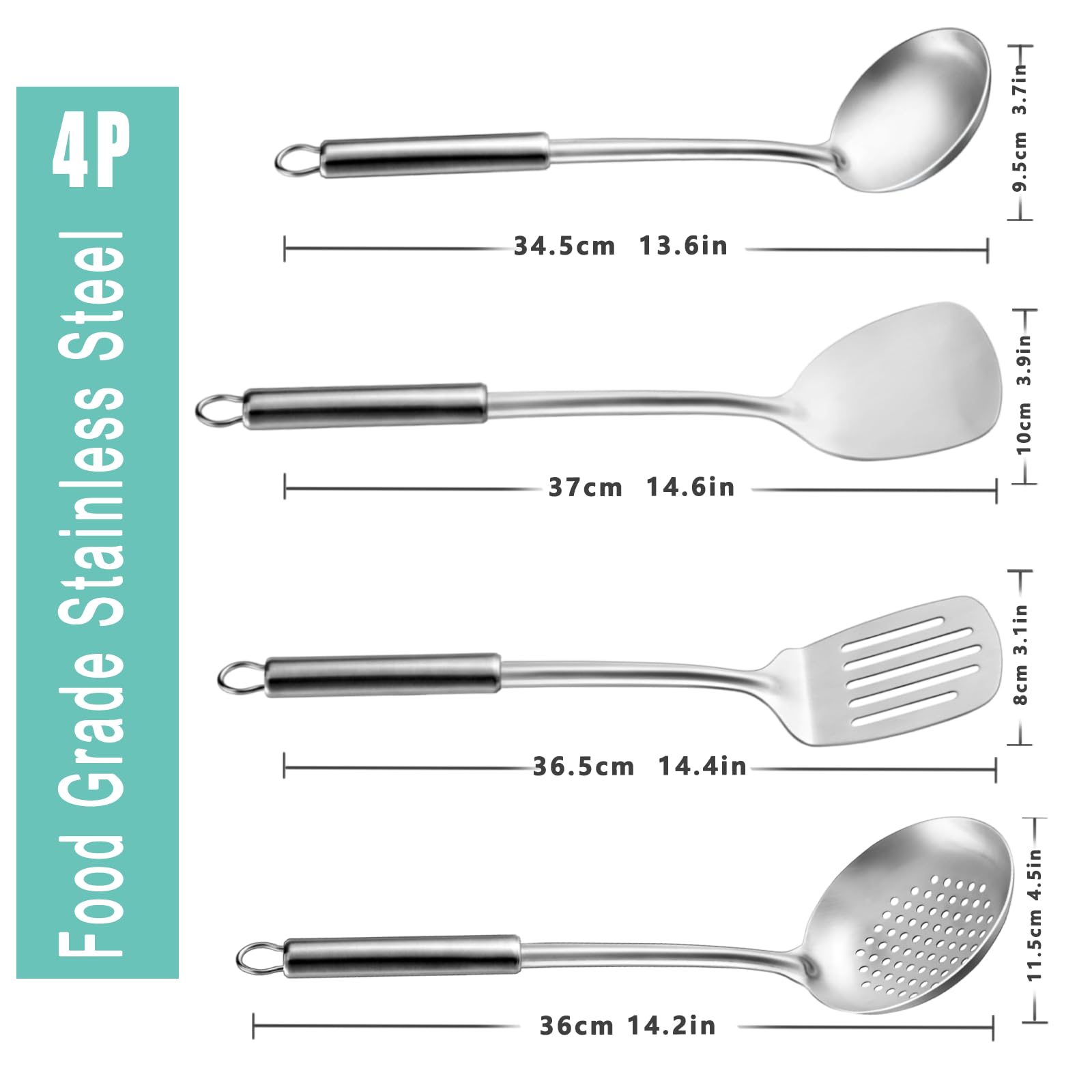 Pleafind cuchara ranurada para escurrir y servir.