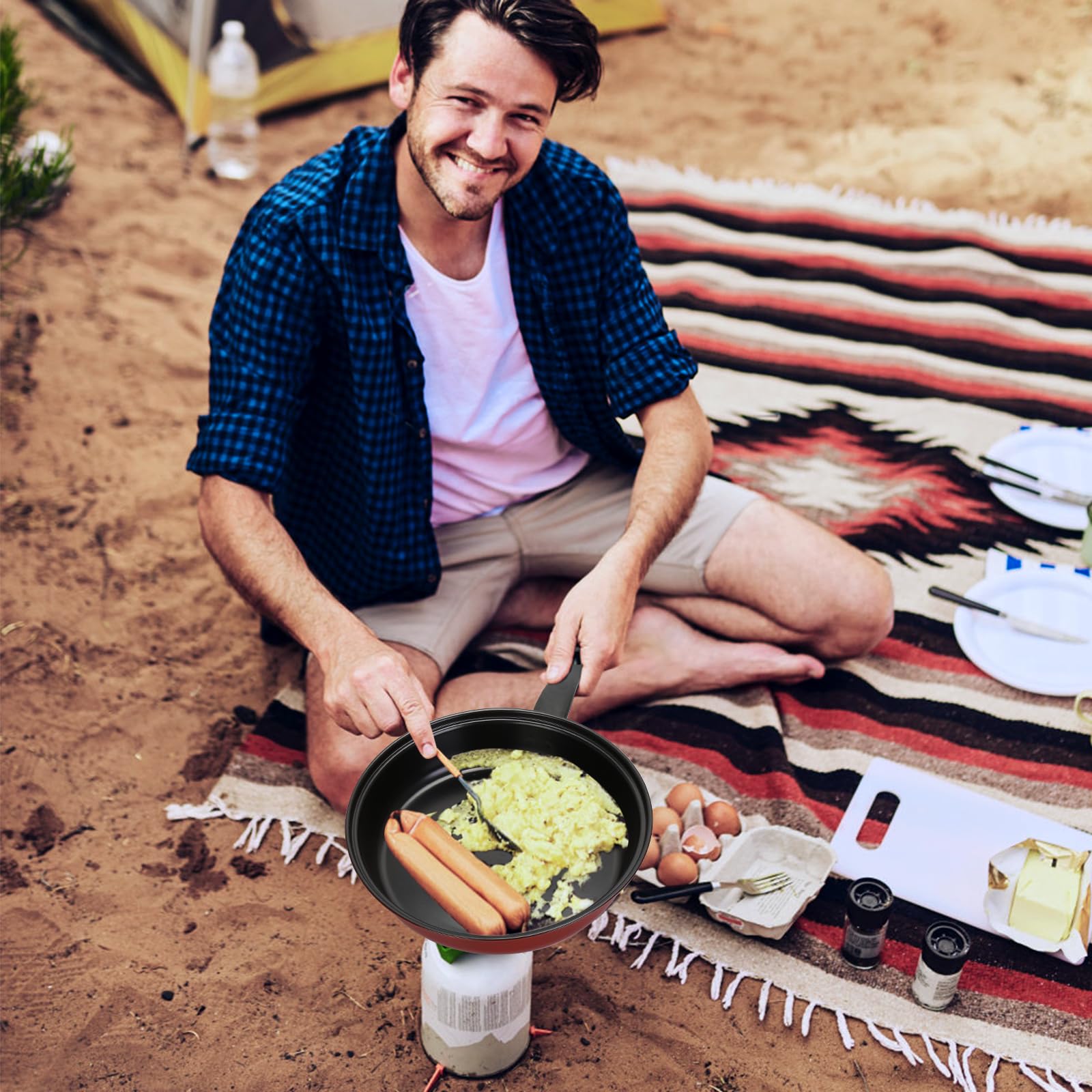 Pleasthome diseño portátil para picnics y viajes, fácil de llevar en bolso o mochila.