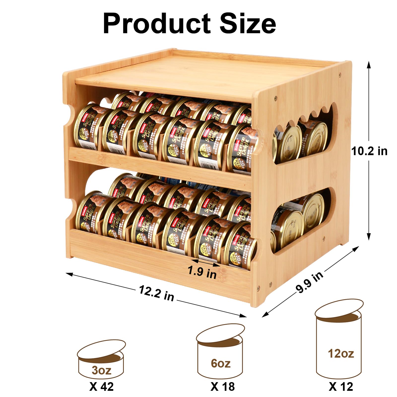 PLITTPETTS diseño FIFO, muestra cómo se giran las latas para uso rápido
