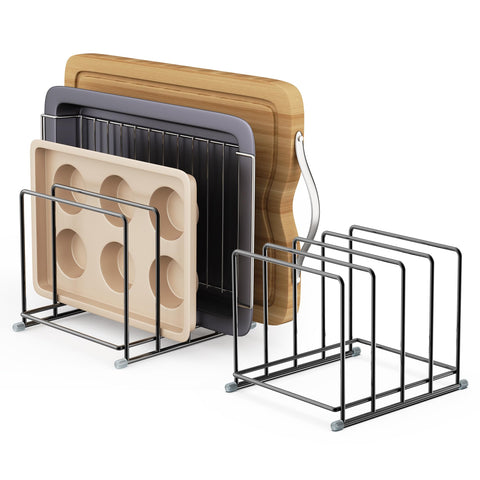 PLUVON organizador para tablas de cortar con ranuras de 1,6 pulgadas para bandejas ordenadas