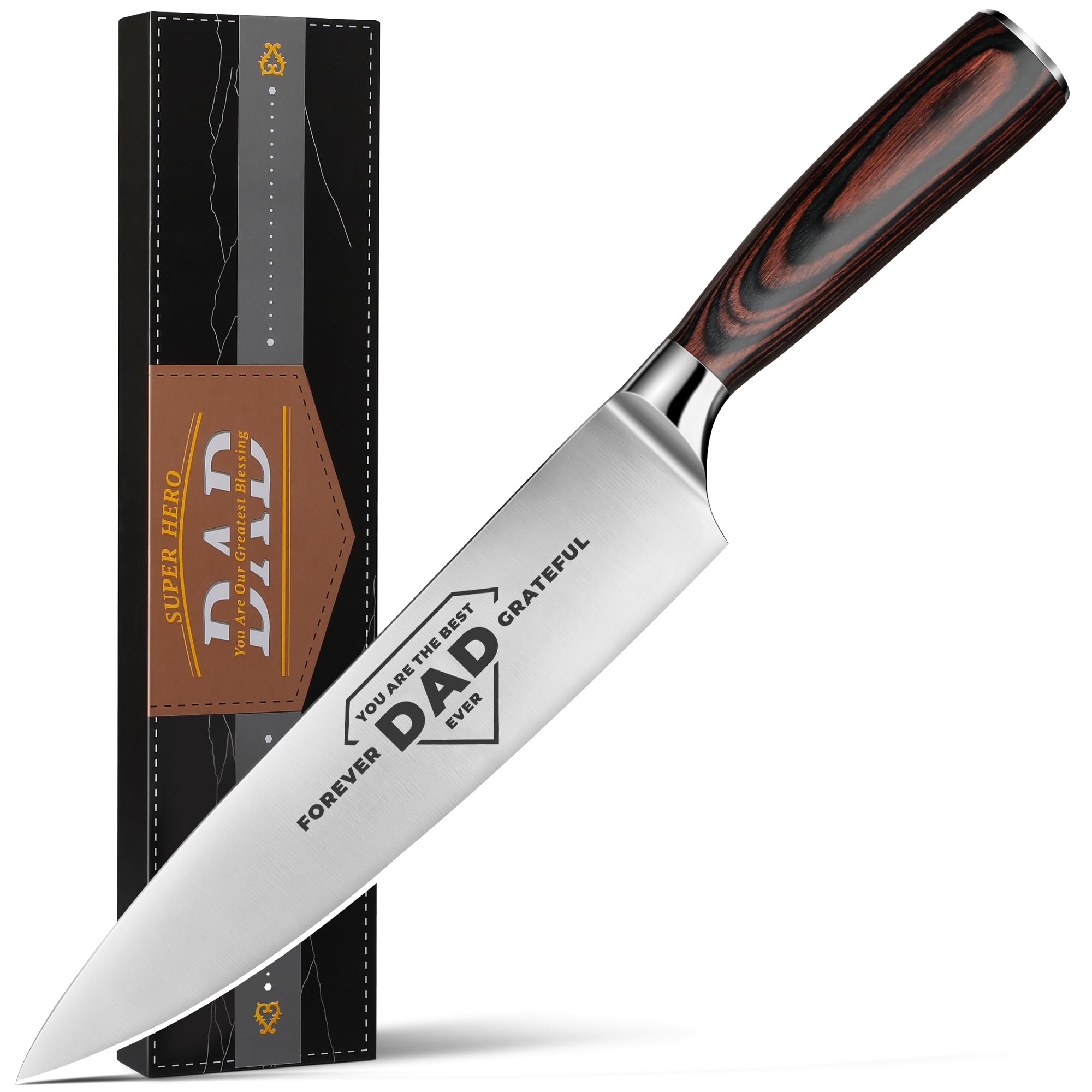 Cuchillo Plys de chef 8'' con hoja afilada para cortes precisos en la cocina