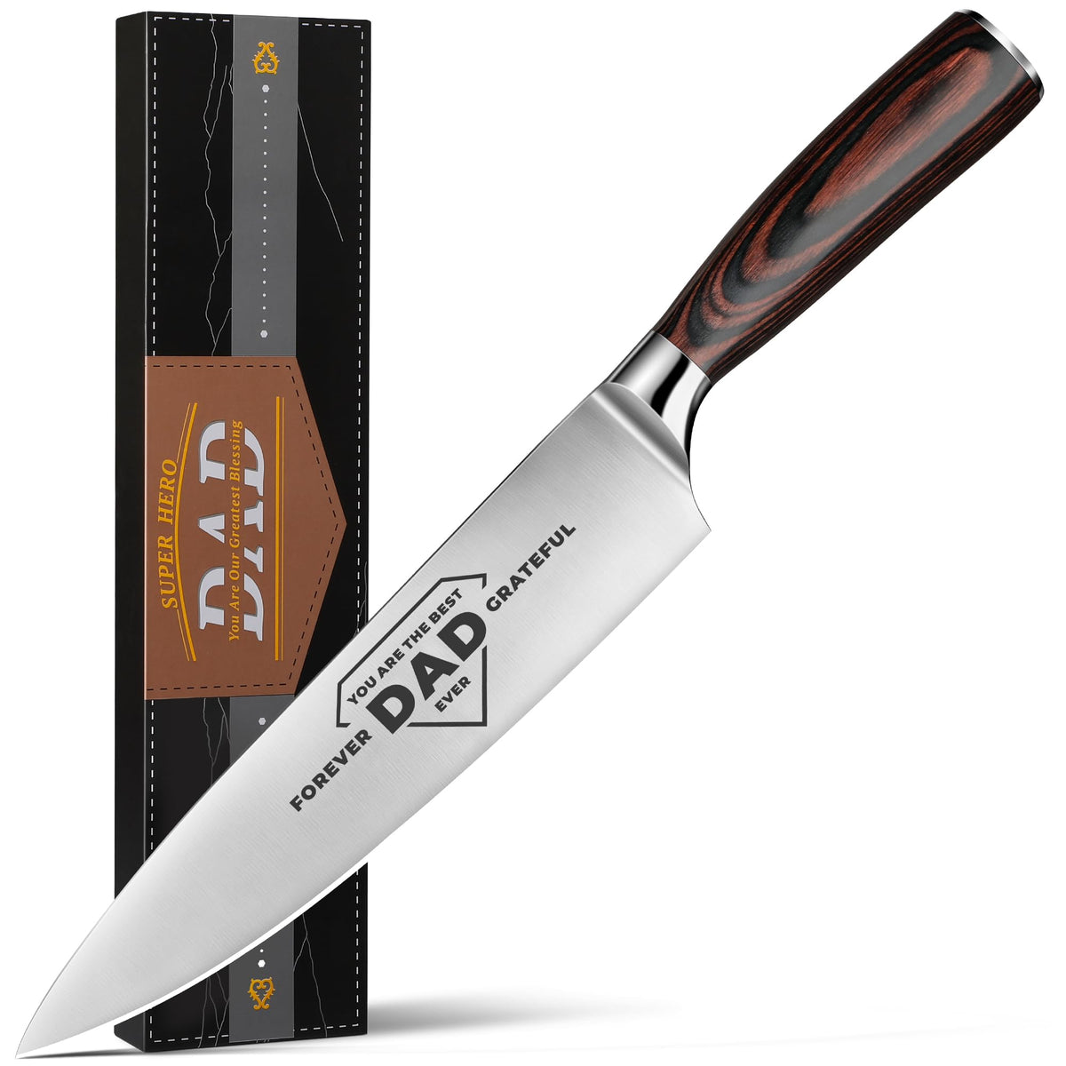 Cuchillo Plys de chef 8'' con hoja afilada para cortes precisos en la cocina