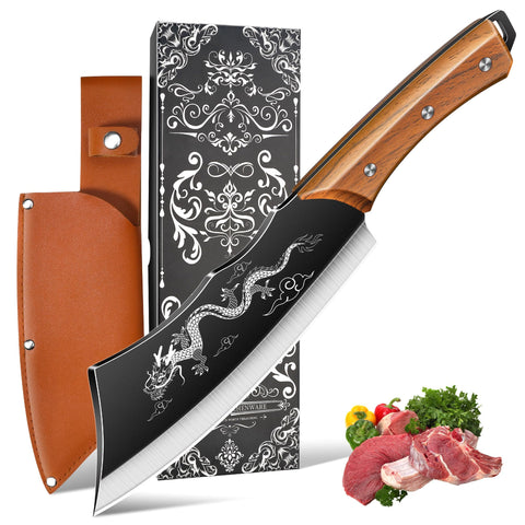 Plys Cuchillo Picahuesos Dragón de 8 pulgadas para cortes fuertes en la cocina