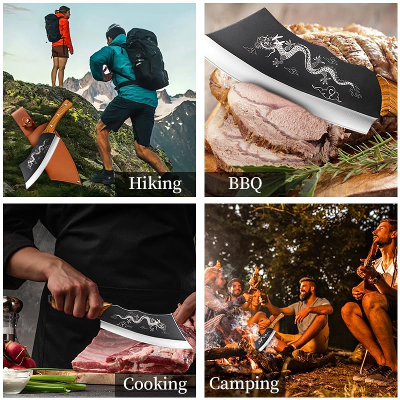 Plys Cuchillo Dragón uso versátil para cocina y barbacoa