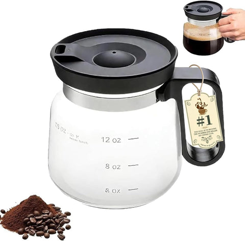 PMLQZA taza cristal 16oz forma olla cafe para verter con estilo